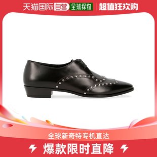 Jacno 香港直邮潮奢 男士 Celine 亮面小牛皮铆钉布洛克鞋