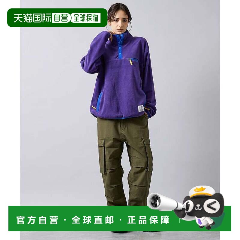 日本直邮ABAHOUSE POLER 宽松工装裤 男女同款 休闲裤卡其色 W