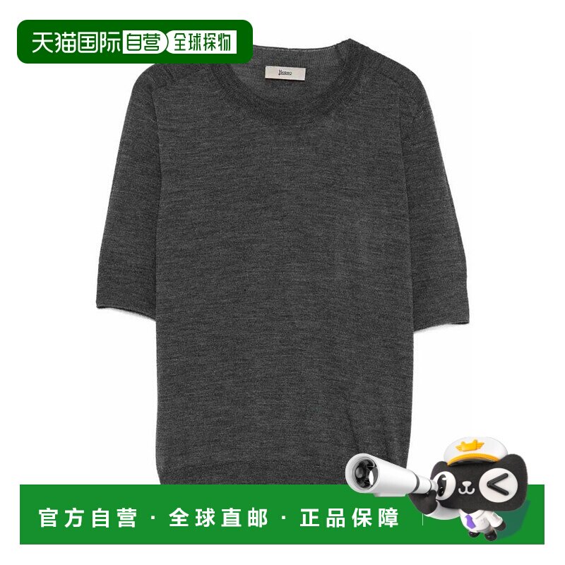 欧洲直邮HERNO 女士针织衫 AW2026 MG000255D703739480 灰色短袖图片
