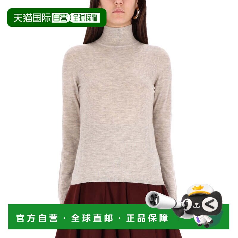 自营max maraMeana精致羊绒高领毛衣-灰色 美国奥莱直发
