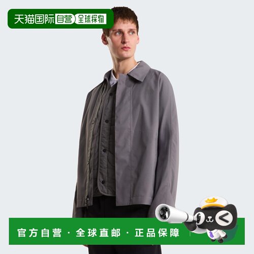 自营欧洲直邮The North Face北面 男士中灰色聚酯纤维防水三合一