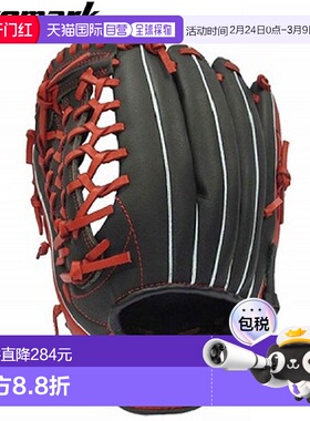 日本直邮PROMARK 3 号垒球手套 右手 全能 黑色 x 红橙色 拇指旋