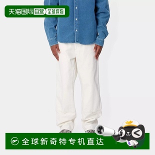 牛仔 欧洲直邮Carhartt Wip 男士 白色棉休闲裤
