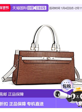 自营 mia k collectionMia K的Colby女式手提包-干邑 美国奥莱直