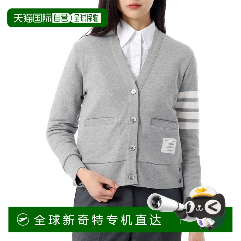 韩国直邮Thom Browne 4-Bar Stripe Loopback Cotton 开衫 2024年