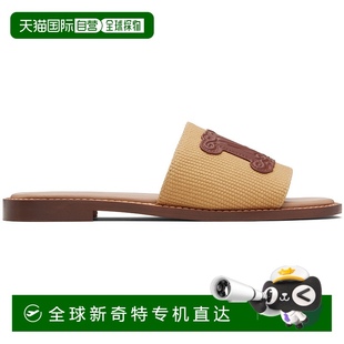 香港直郵潮奢 Gene 女士 黃褐色 麥斯瑪拉 涼鞋 1h可退 MaxMara