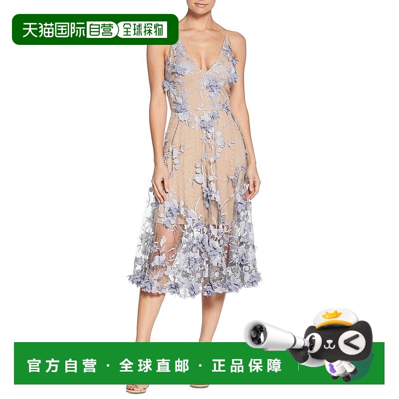 1h可退 【美国直邮】dress the population 女士 连衣裙蕾丝紧身