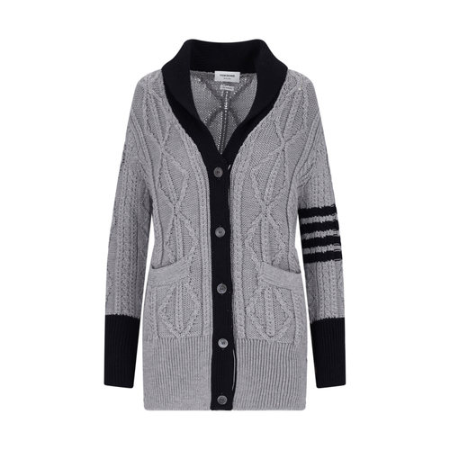 1h可退 THOM BROWNE 女士针织衫 FKC544BY1024055 AW2023开衫披肩