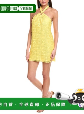 自营 Ramy Brook Viola迷你连衣裙-黄色 美国奥莱直发包臀裙