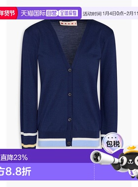 1h可退 香港直邮Marni 玛尼 女士 V领开衫 CDMD0338Q0UFZ623