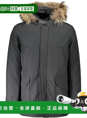 自营 Woolrich 棉质男士夹克 - 灰色外套 美国奥莱直发