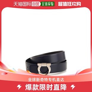 菲拉格慕 香港直邮潮奢 Ferragamo 锁扣图案双面皮 Salvatore 男士