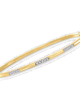 自营Ross-Simons 18kt 金钻石手镯手链 - 8 英寸 美国奥莱直发