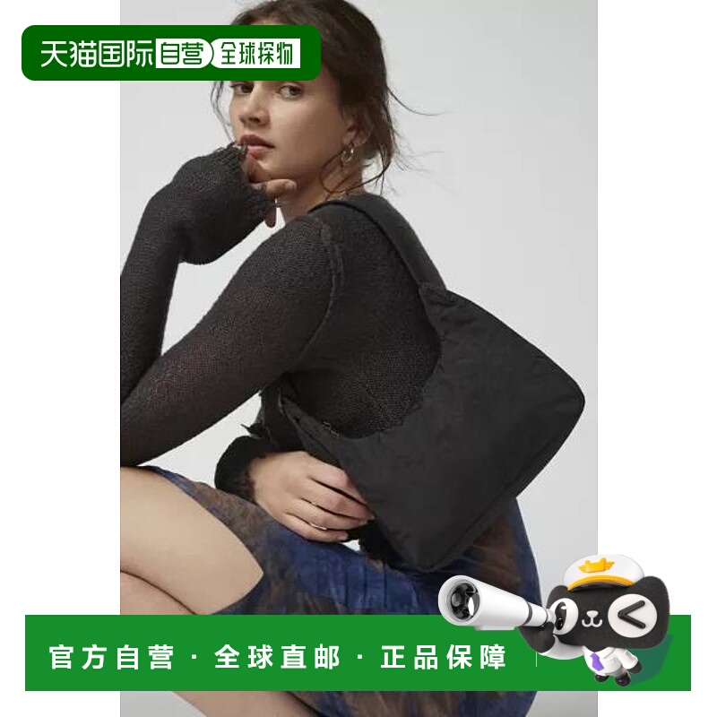 1h可退 【美国直邮】BAGGU|BAGGU 迷你尼龙单肩包真皮斜挎包