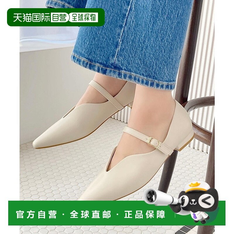 日本直邮Oriental Traffic WEB限定皮带设计平底女鞋 45302 OR526