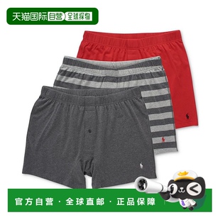 Ralph Lauren 经典 美国直邮 弹力针织平角裤 条装 Polo 男士