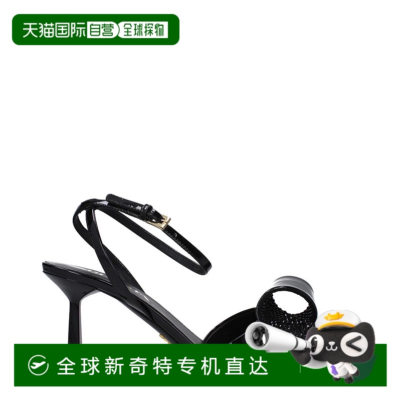 自营 Prada Leather Women's Sandal - black 【美国奥莱】直发