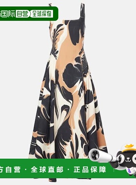1h可退 香港直邮Simkhai 女士 Paola 印花长款连衣裙 001397