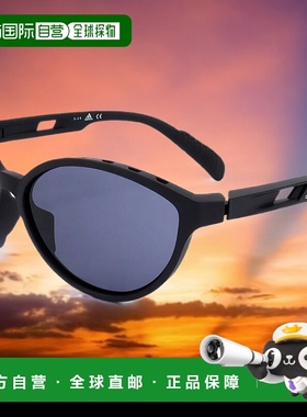 自营 adidas阿迪达斯女式61毫米哑光黑色太阳镜-哑光黑色 美国奥