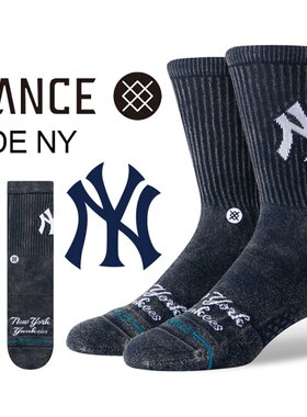 日本直邮 STANCE FADE NY NAVY a556a24fny-nvy 袜子MLB 船员