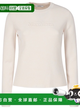 香港直邮MAX MARA 女士针织衫 TICINO001 AW2025 白色 LONG-SLEEV
