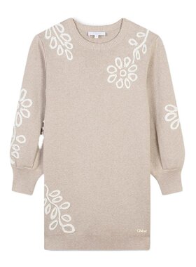 CHLOÉ 女童针织毛衣 C20242C03 AW2024 花色 长袖毛衣连衣裙