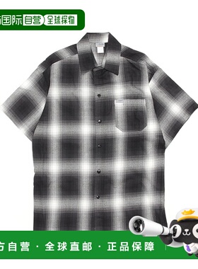 1h可退 日本直邮Cal Top CALTOP 男女同款格纹半袖衬衫 宽松大尺