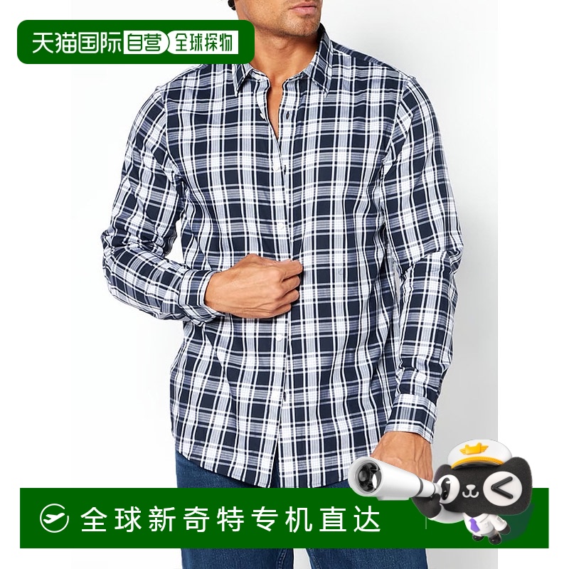 1h可退 香港直邮MICHAEL KORS 男士衬衫 CF2403V7BG401 AW2023 蓝