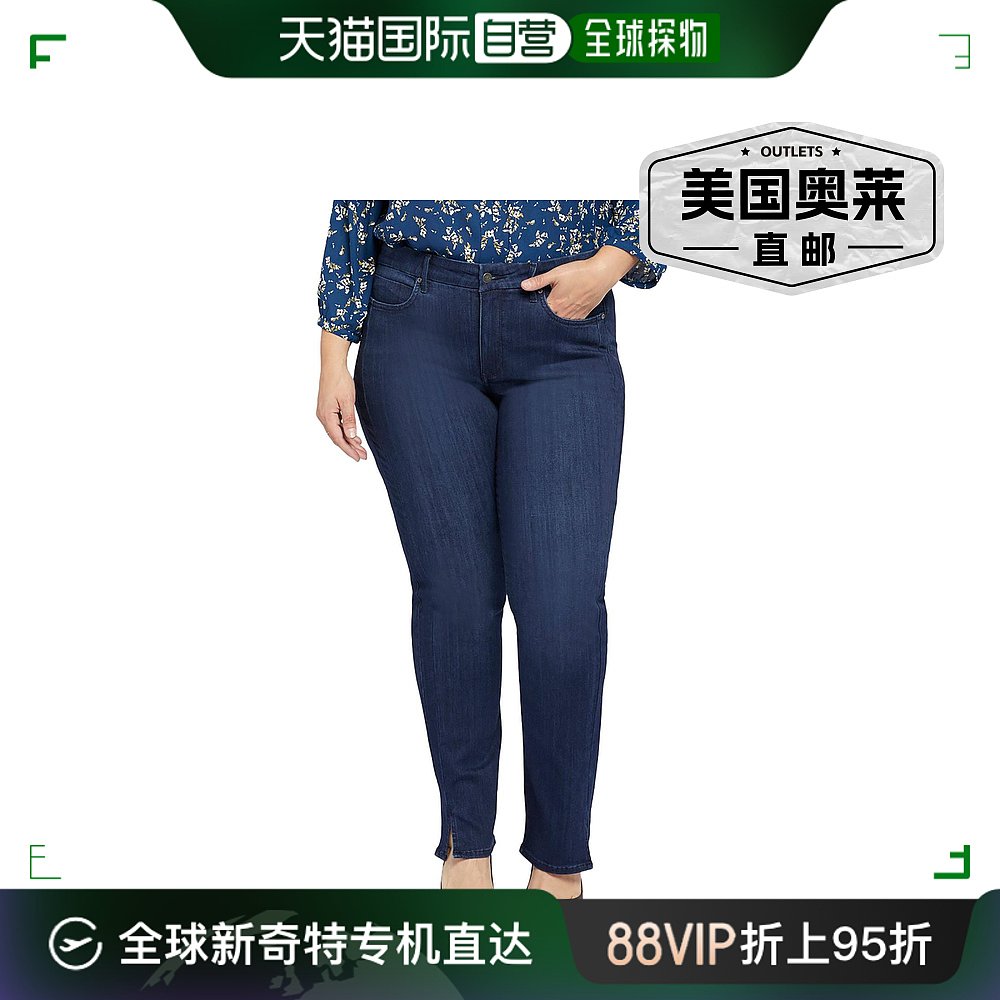 nydjPlus Marilyn 女式 Lift Tuck 技术弹力直筒牛仔裤 - undergr 女装/女士精品 牛仔裤 原图主图