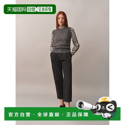 自营欧洲直邮Bonpoint小樱桃 Whistler女士灰色羊绒无袖针织衫