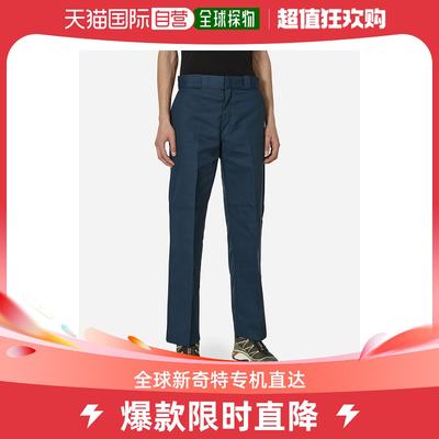 香港直邮潮奢 Dickies 男士双及膝工装蓝色长裤