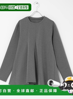 1h可退 日本直邮ELENDEEK 女装 不对称下摆长款T恤 原创剪裁设计