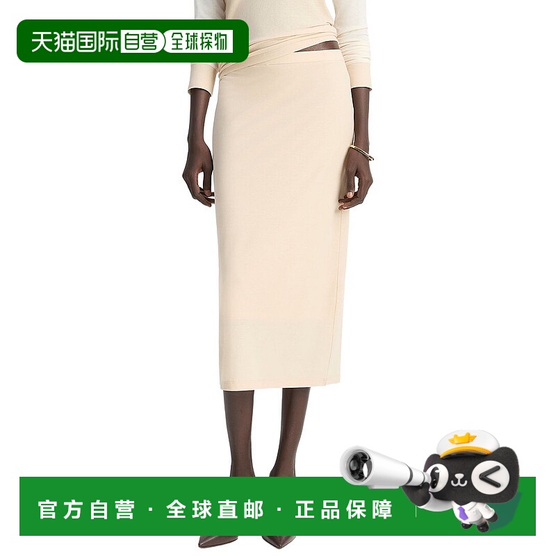 自营Vince Midi Skirt - brown 美国奥莱直发半身裙包臀裙直筒裙