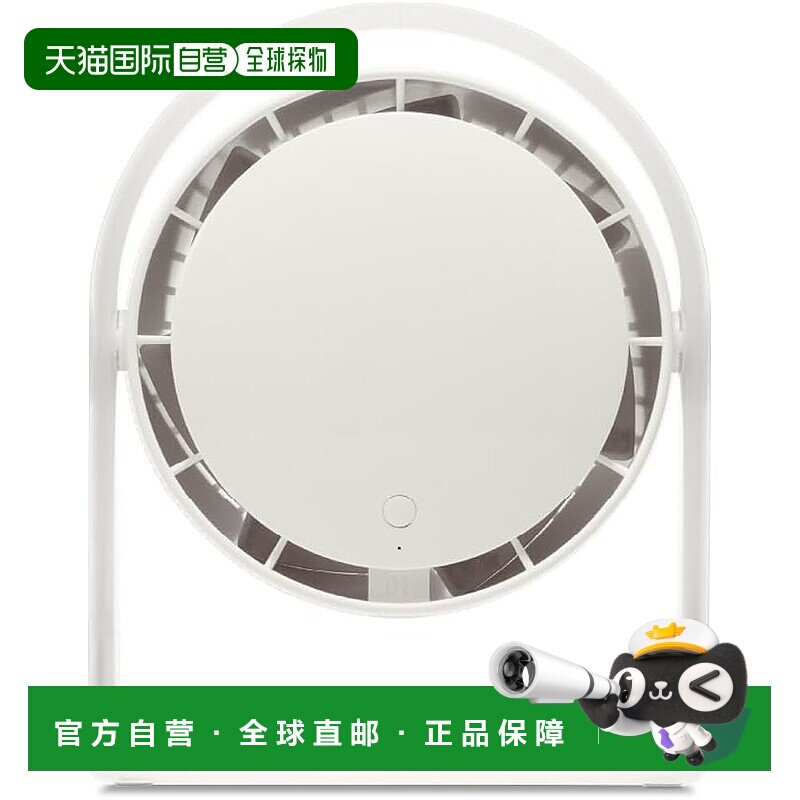 【日本直邮】"Doshisha桌面风扇 小型强风 4段风 USB 白色 FBA-14