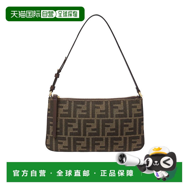 香港直邮Fendi Baguette 拉链手拿包 8M0536A98P单肩包手提包