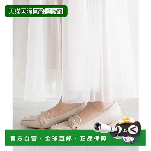 日本直邮RANDA 2WAY皮带方头低帮皮鞋乐福鞋 黑色 RA041BW015505