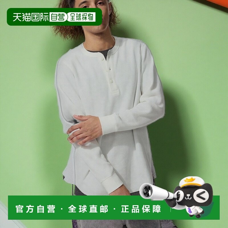 日潮跑腿UNIQLO优衣库 华夫格 T 恤 01 OFF WHITE 男女兼用 XS 47