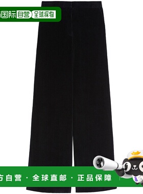 香港直邮MAX MARA 女士休闲裤 FARETRA034 AW2025 蓝色阔腿裤