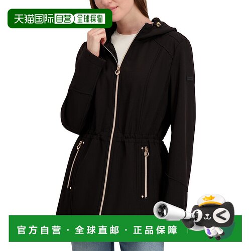 自营Laundry by Shelli Segal  Bonded Softshell Jacket - black