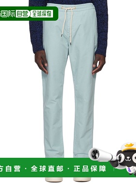 1h可退 香港直邮Paul Smith 男士 蓝色抽绳长裤 M2R652XK21700