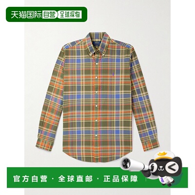 1h可退 香港直邮Polo Ralph Lauren Polo 拉夫 劳伦 男士 格纹棉