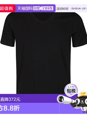 1h可退 香港直邮潮奢 Tom Ford 汤姆 福特 男士 黑色棉质T恤 T4M0