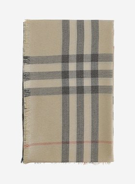 BURBERRY 女士围巾 8106063SAND SS2025 红色