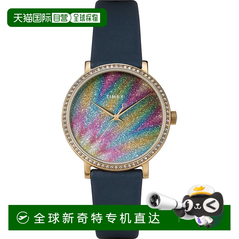 自营 Timex水晶天体光学女士手表-蓝色 【美国奥莱】直发天美时