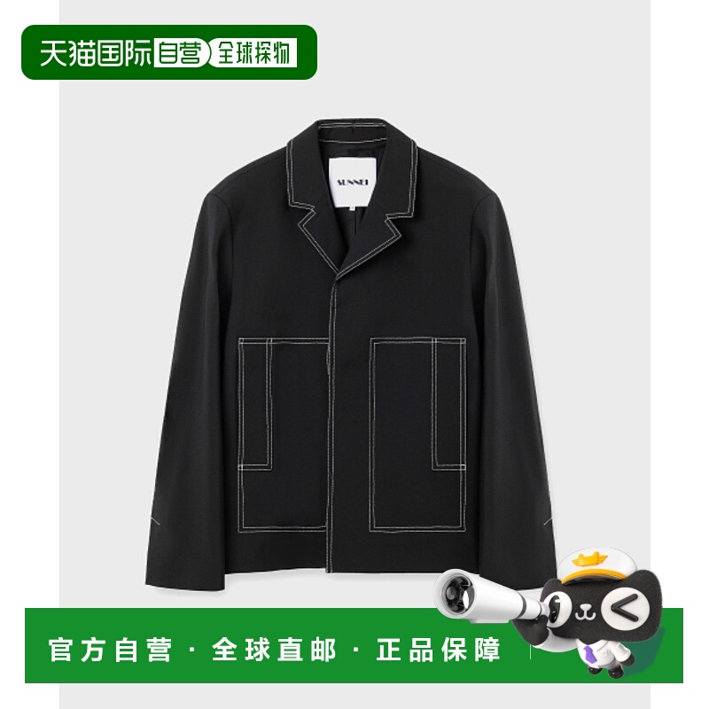 韩国直邮SUNNEI男士夹克SUNM241PRJK008BK 潮流穿搭 高级感正品