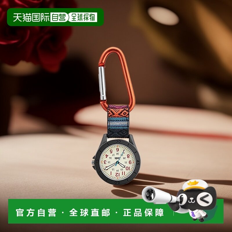 【日本直邮】J AXIS怀表简约创意做工精细女士登山扣怀表橙色