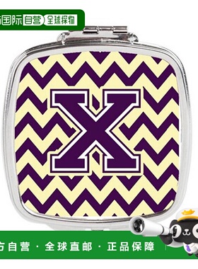 自营 Carolines Treasures CJ1058-XSCM 字母 X 雪佛龙紫色正品