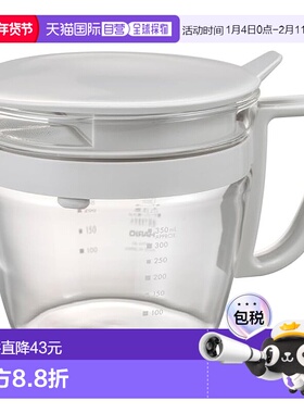 【日本直邮】HARIO玻璃王 茶壶 400ml 淡灰 耐热玻璃 OTPM-40-PGR