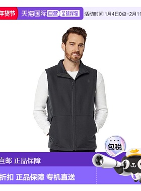 自营The North Face Camden NF0A7UJQ男式沥青灰色软壳全拉链背心