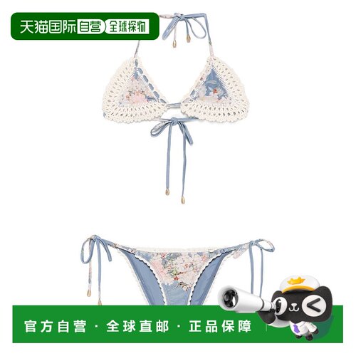 1h可退 香港直邮潮奢 ZIMMERMANN 女士 clothing Clear 海滩蓝色